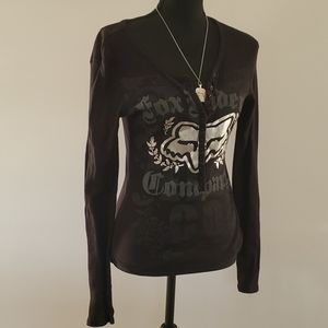 Fox long sleeve black size small